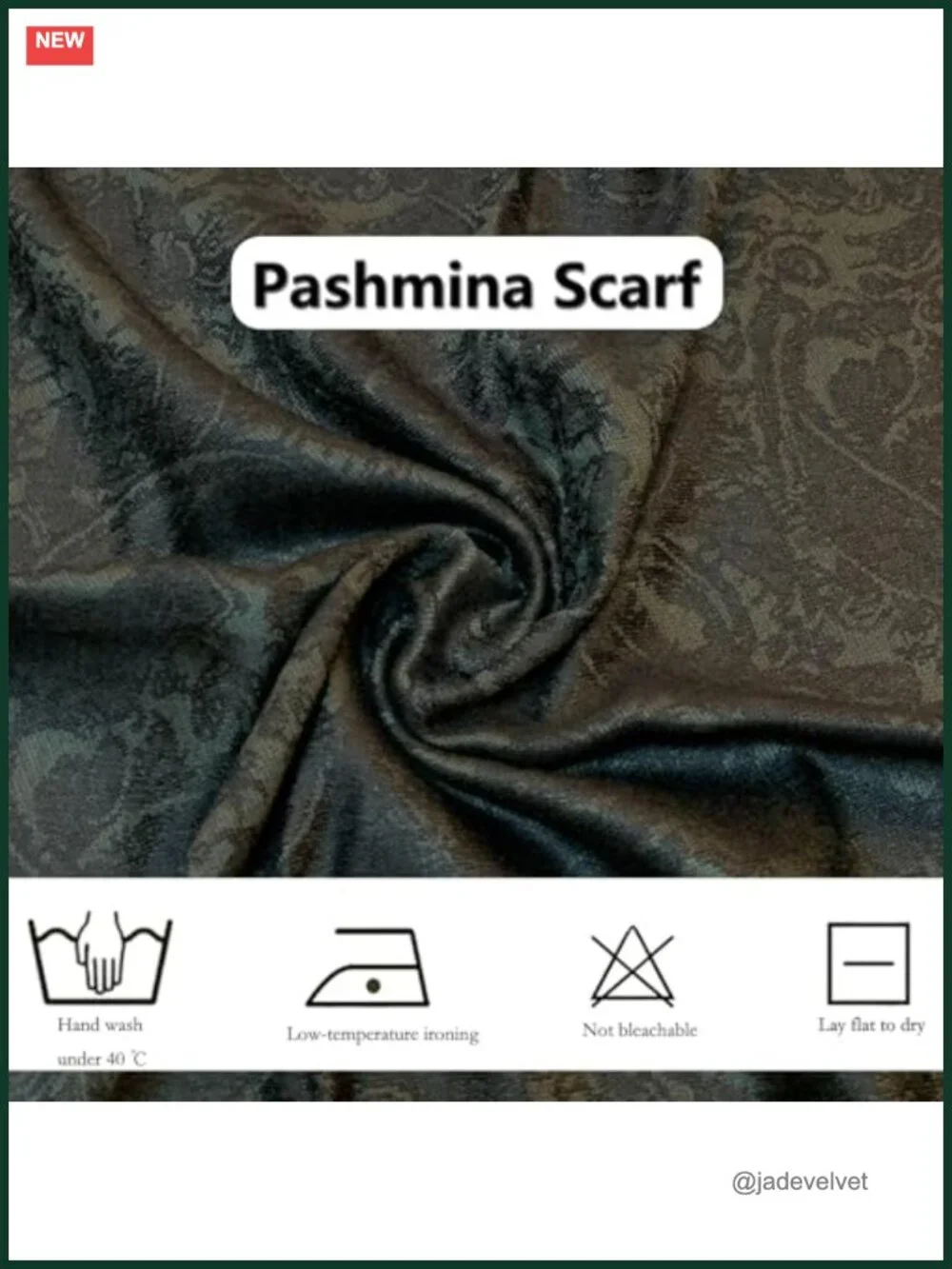 Pashmina Shawl Wrap Scarf Reversible Jacquard Fringe Wedding Accessory
